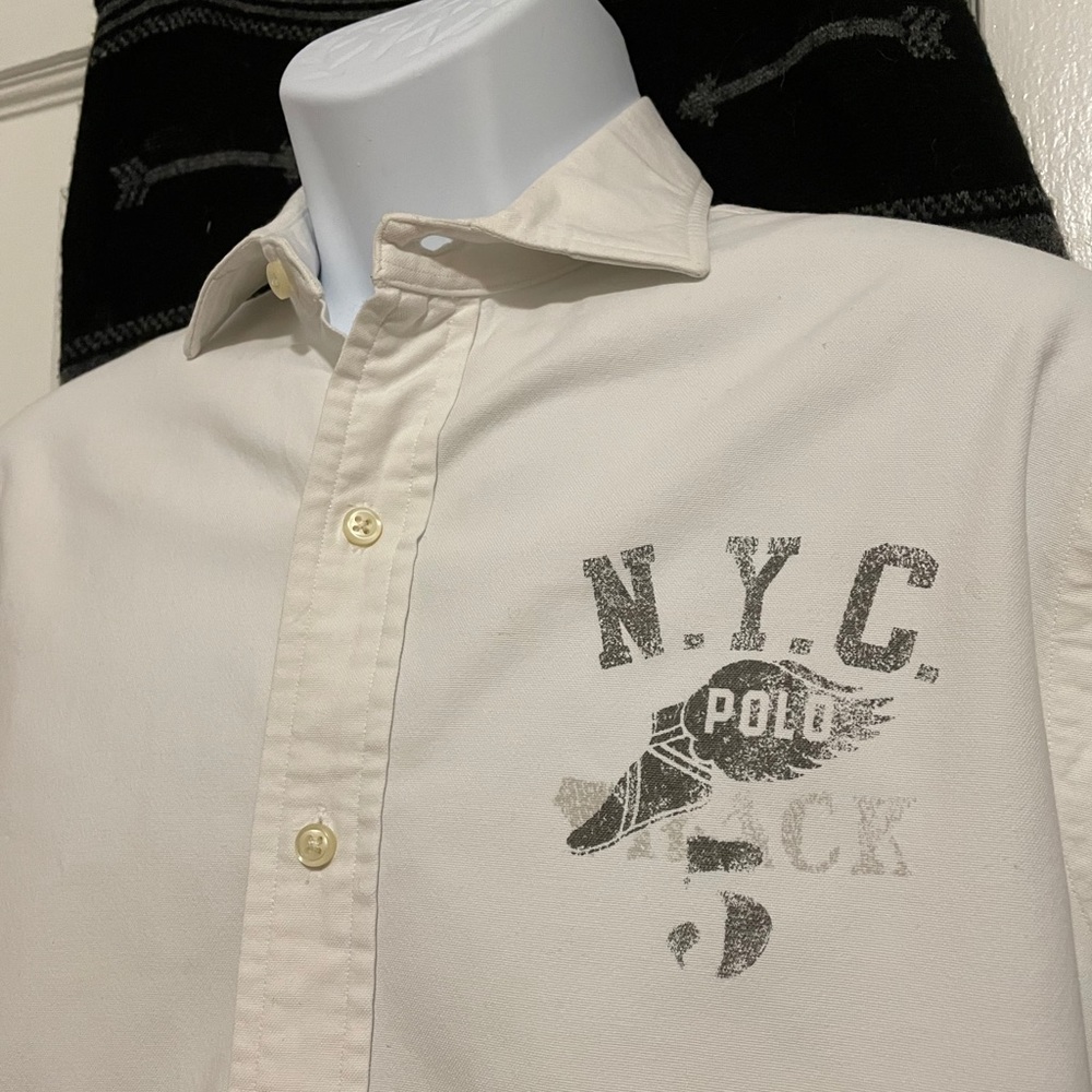 P-Wing NYC Polo Track & Field Button down MINT